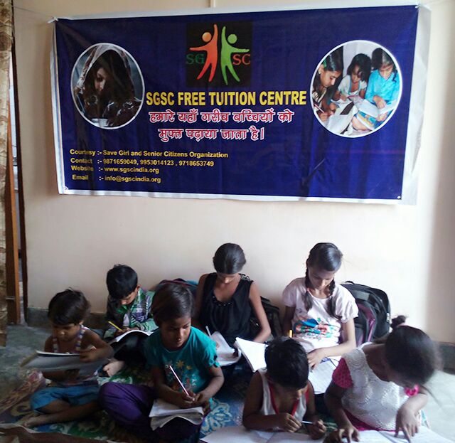 we provide free tutions poor girl child